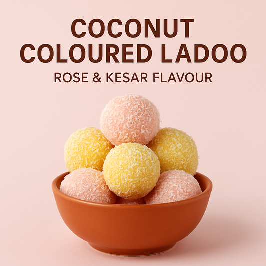 COCONUT LADOO ROSE AND KESAR FLAVOUR | 150 G | TANGY SHOP