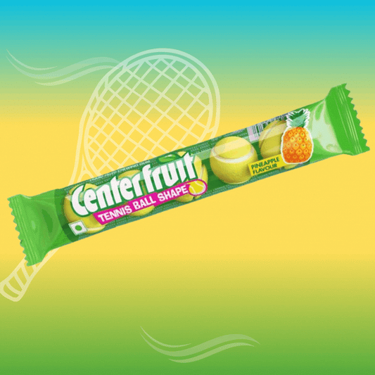 Center Fruit Tennis Ball Pineapple Flavour | PACK OF 5 | Chewing Gum