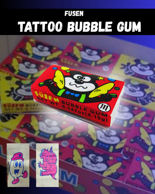 Fusen Tattoo Bubble Gum| Pack Of 10