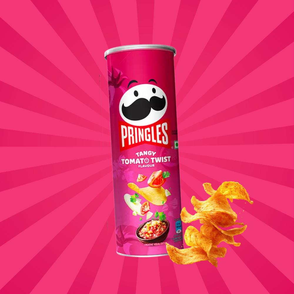 Pringles Tangy Tomato Twist Flavour | 102 g | Tangy Shop