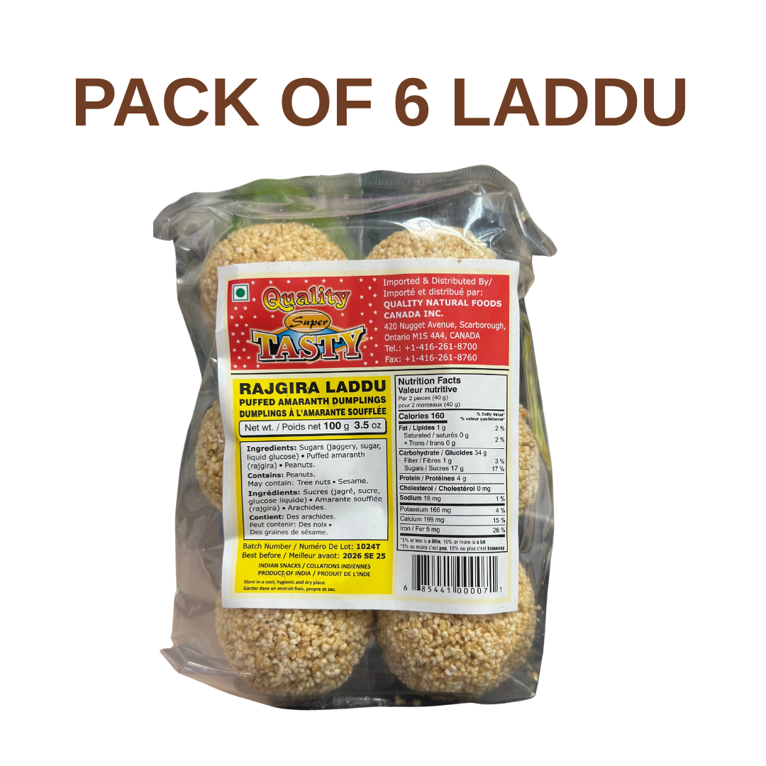 RAJGIRA LADOO | PACK OF 6 (100G) | PUFFED DUMPLINGS