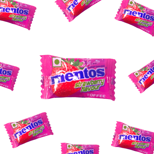 Indian Candies | Mentos Strawberry | Pack of 20 | Chewing Gum - TANGY SHOP